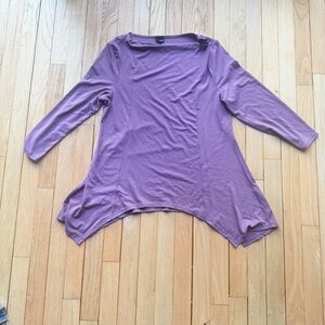 Lisa Blayne  Purple Long Sleeve flowy Top